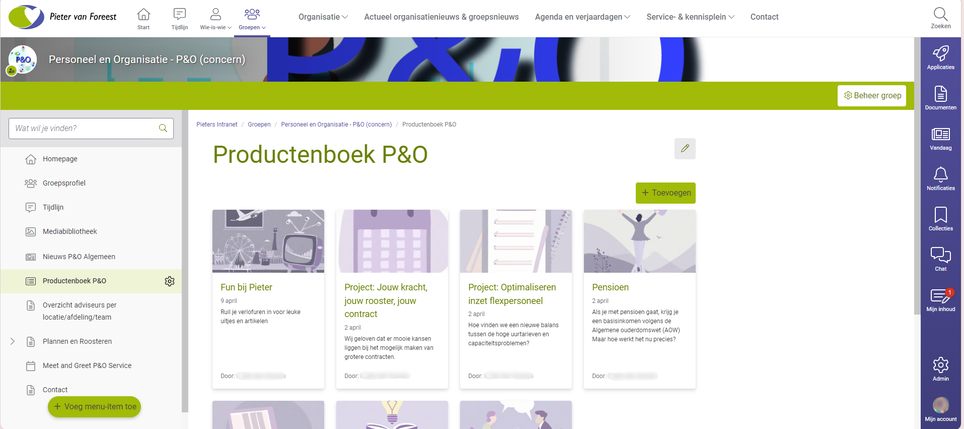 Printscreen producentenboek AVG proof